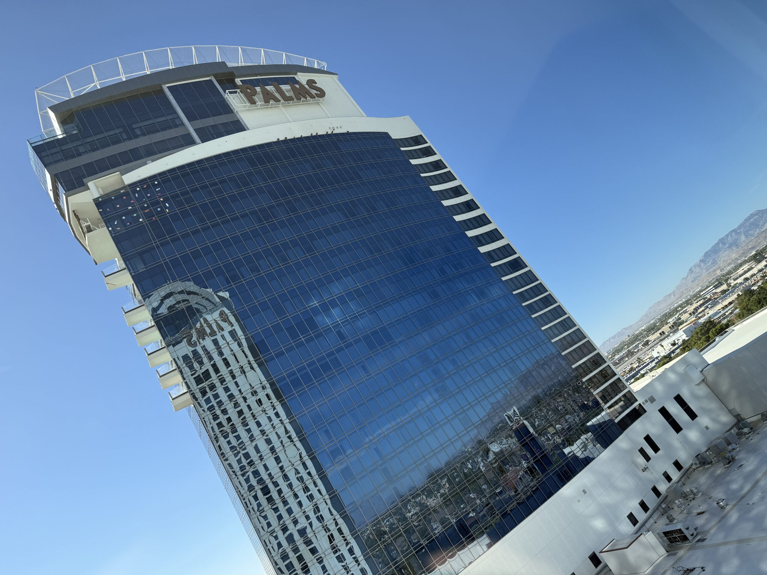 Palms Fantasy Tower as seen from my room window.