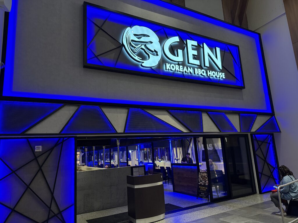 Exterior of GEN Korean BBQ.