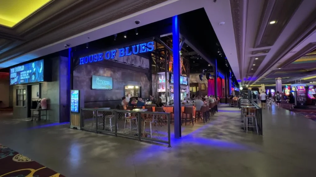 Exterior of HOuse of Blues at Mandalay Bay. 