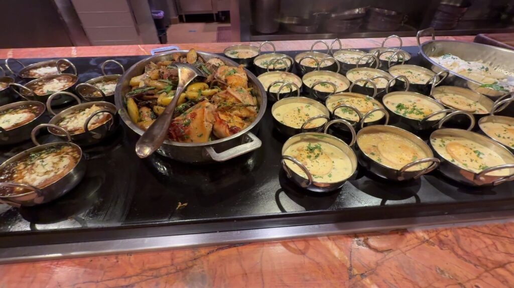 Individually plated cuisine on display at Wynn. 