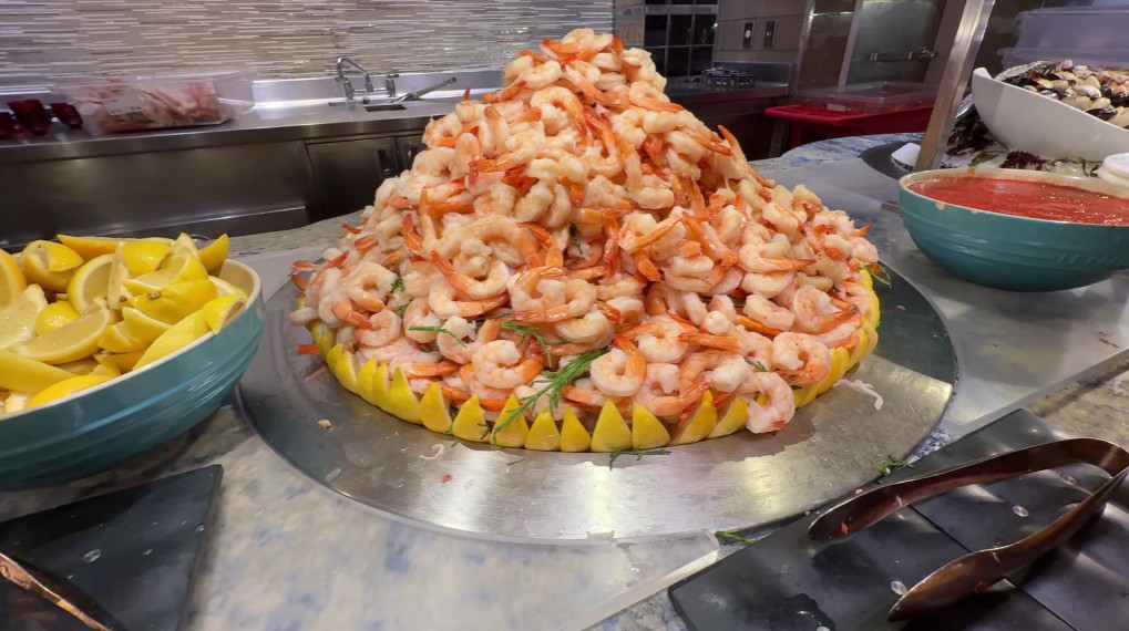 A pile of shrimp. 