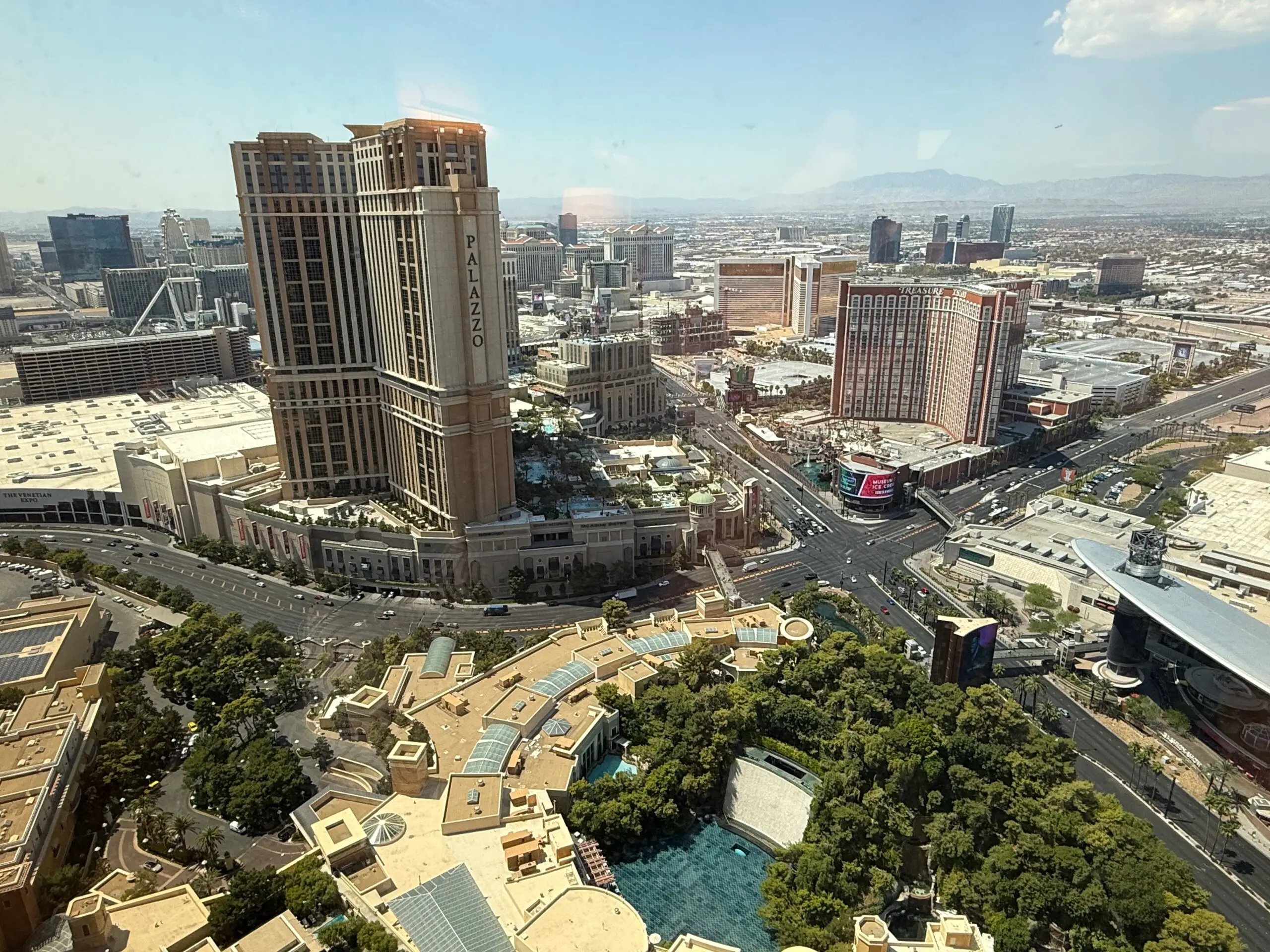 View of the Las Vegas Strip from my room.