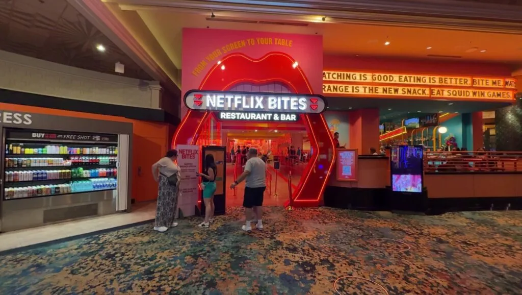 Exterior of Netflix Bites Las Vegas.