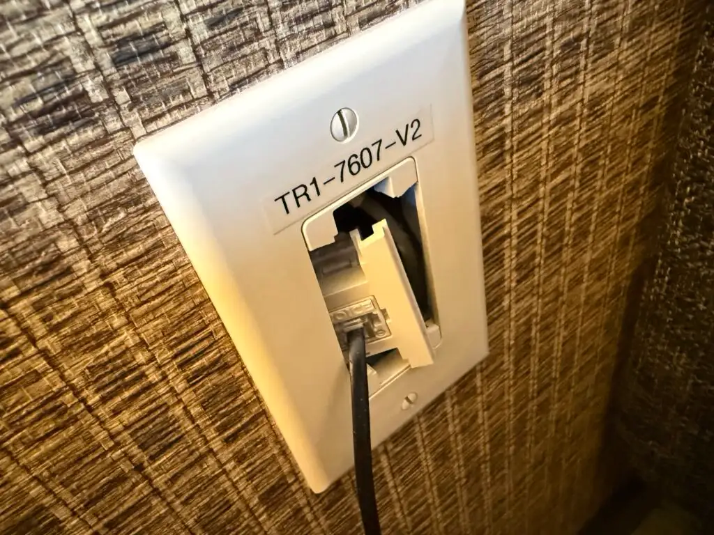 A busted phone jack.