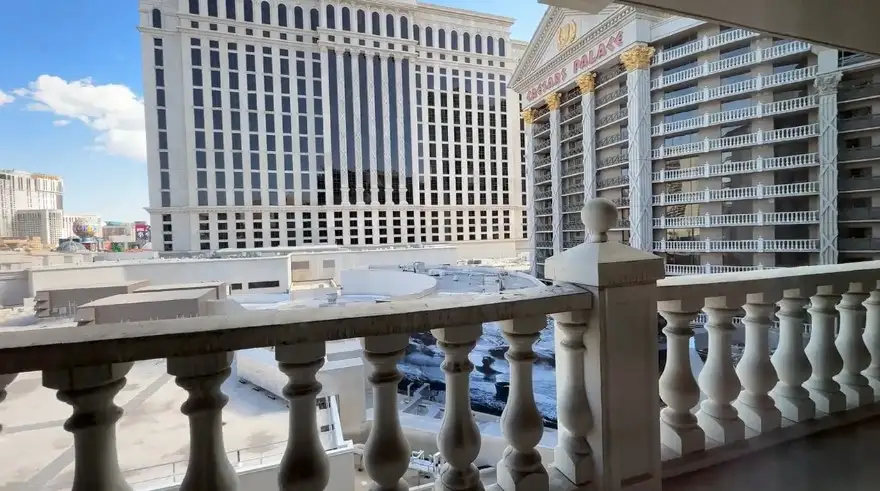 A view of Caesars Palace's Julius Tower.