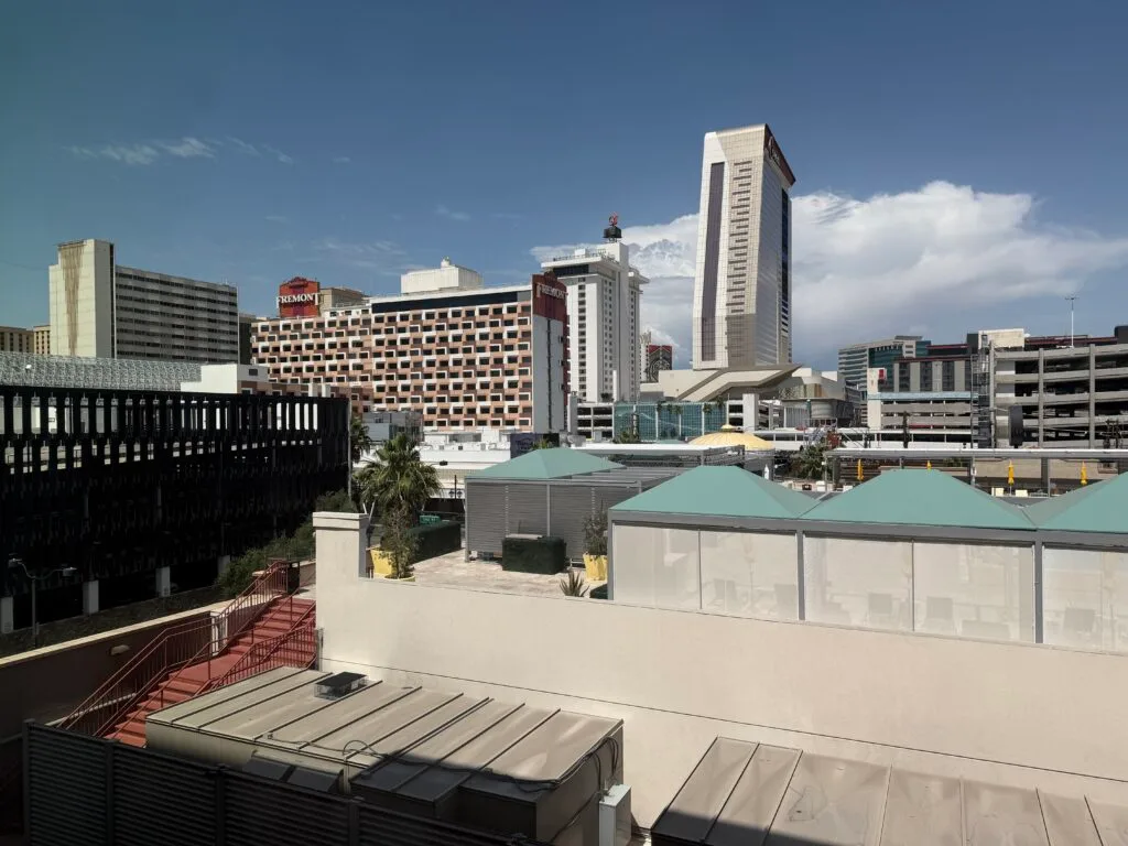 The View from my room, which is Circa, Fremont, and other casinos. 