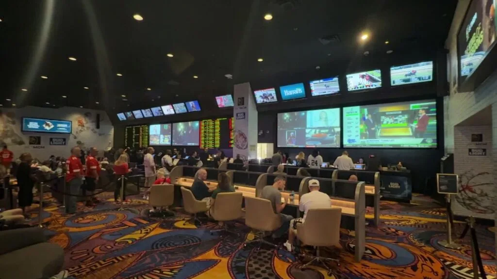 Luxor's small sportsbook. 