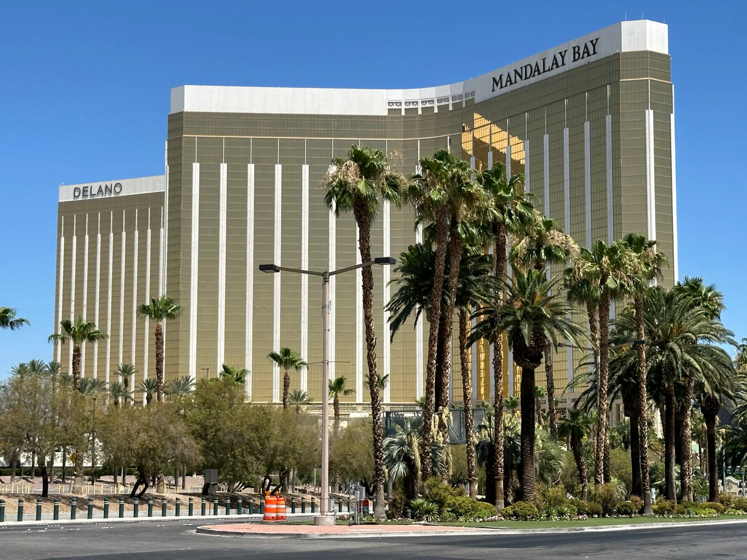 Mandalay Bay Exterior on a sunny day.