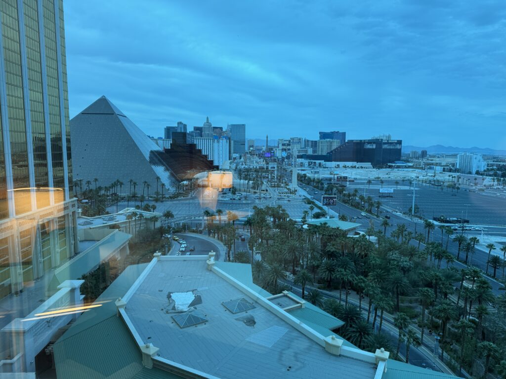 View of the strip from my room.