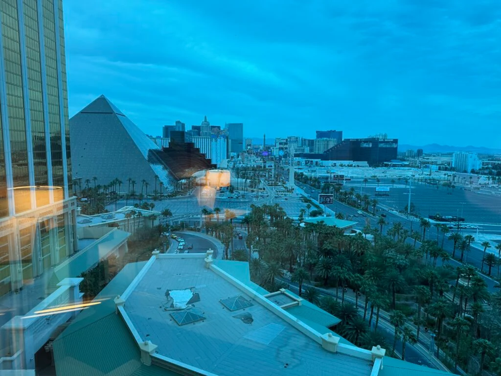 View of the strip from my room.