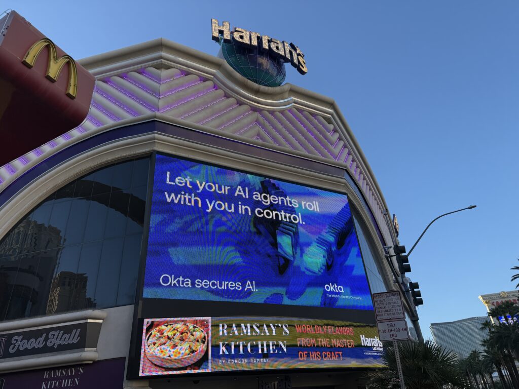 Exterior of Harrah's Las vegas.