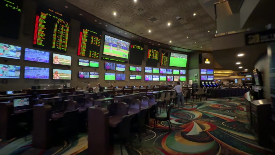 Sportsbook at MGM Grand Las Vegas.