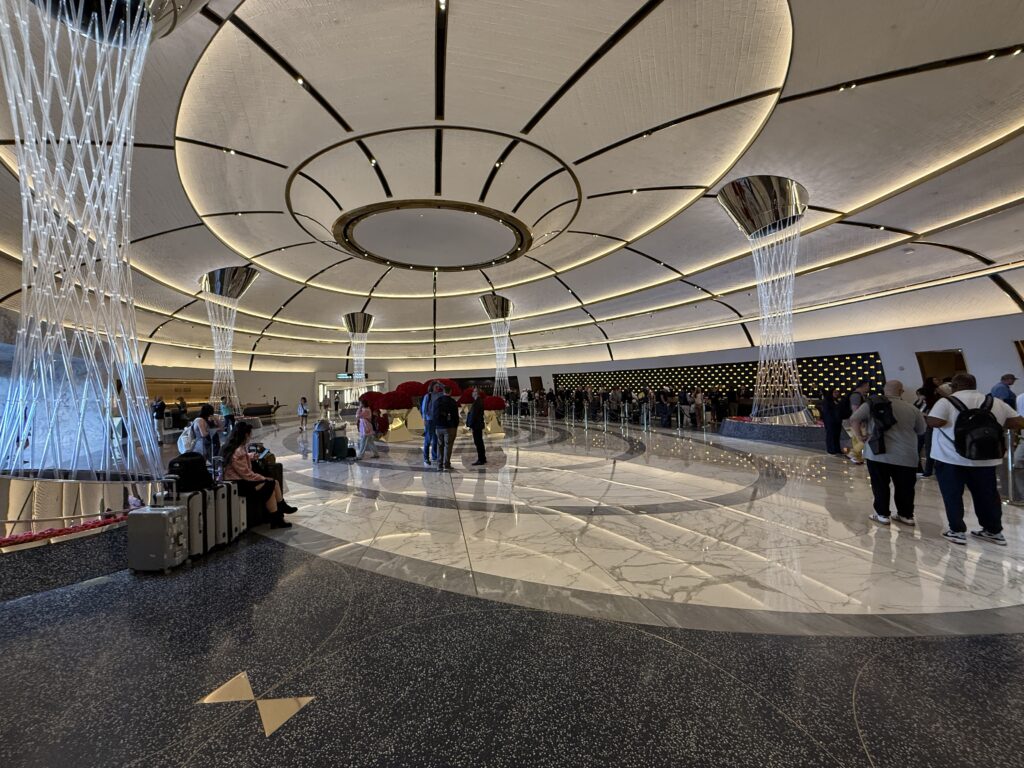 Fontainebleau's hotel lobby. 