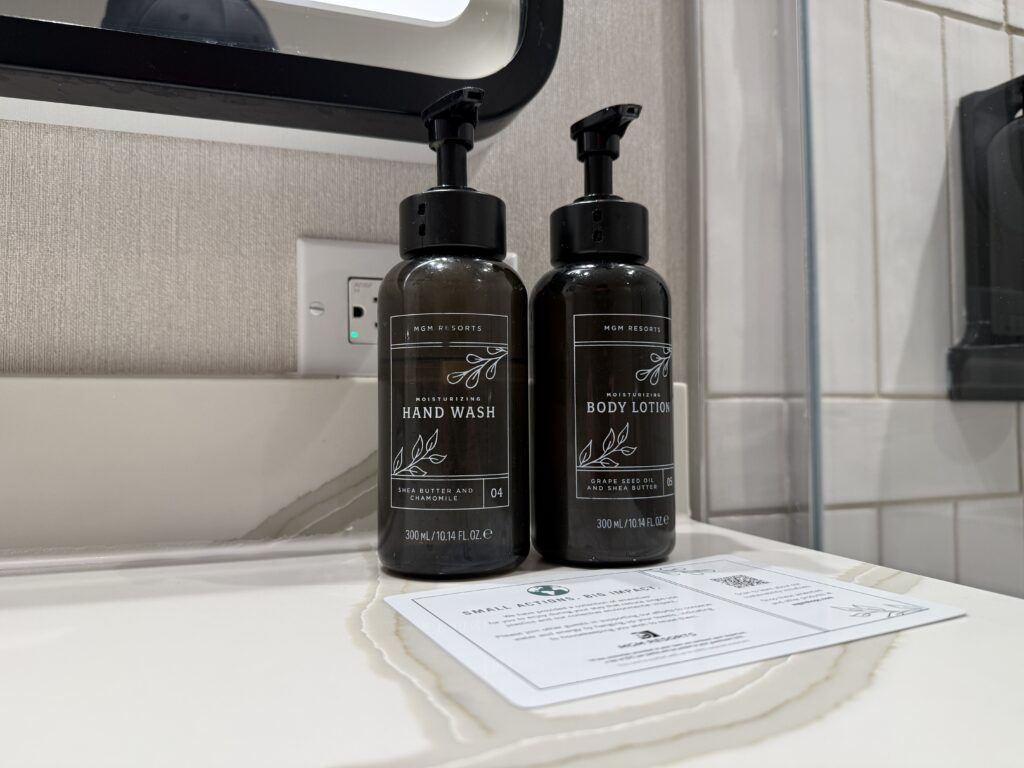 MGM branded bath products provided. 