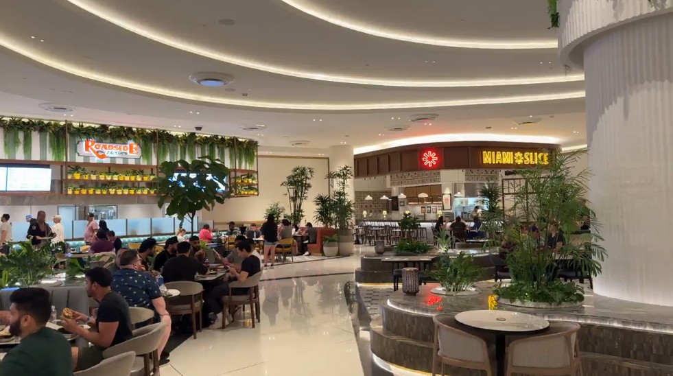 Roadside Taco and Miami Slice in the Food Hall.