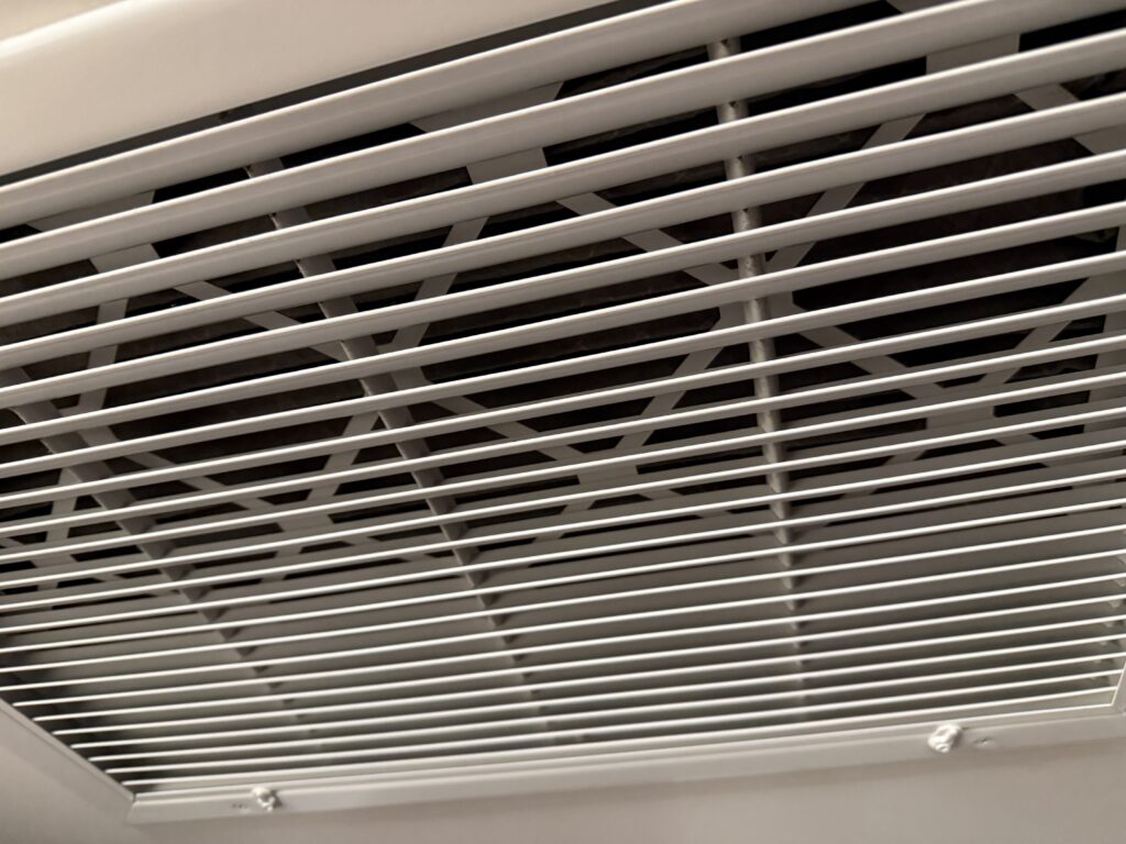 HVAC intake vent that is spotless.