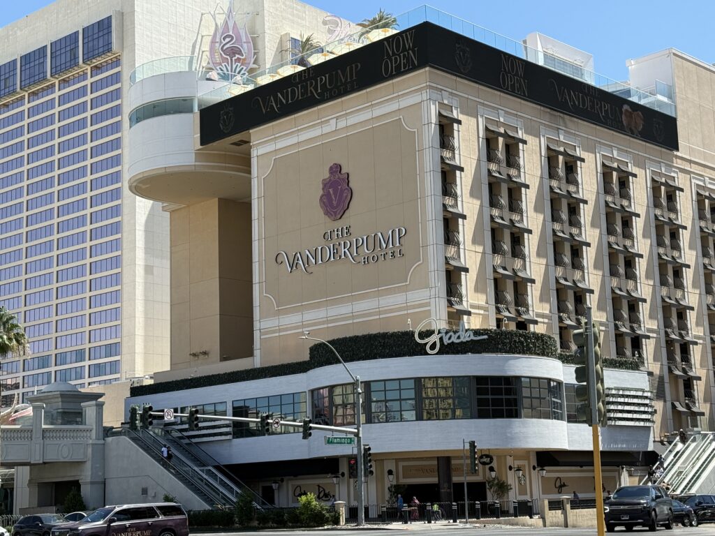 The Vanderpump Hotel Exterior Facade.