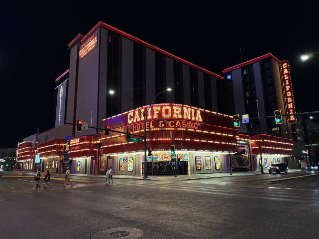 Exterior of The Cal Las Vegas. 