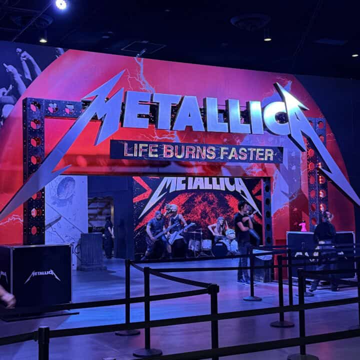The entryway to Metallica's Life Burns Faster Experience.