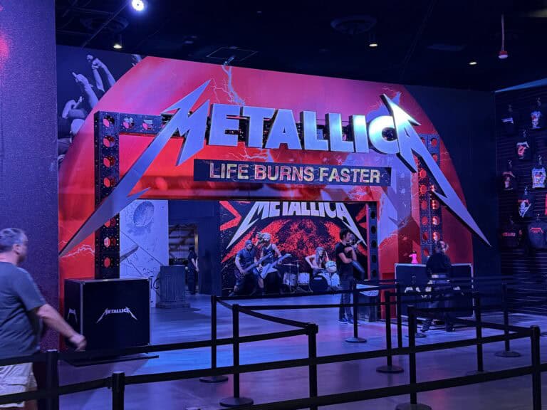 The entryway to Metallica's Life Burns Faster Experience.