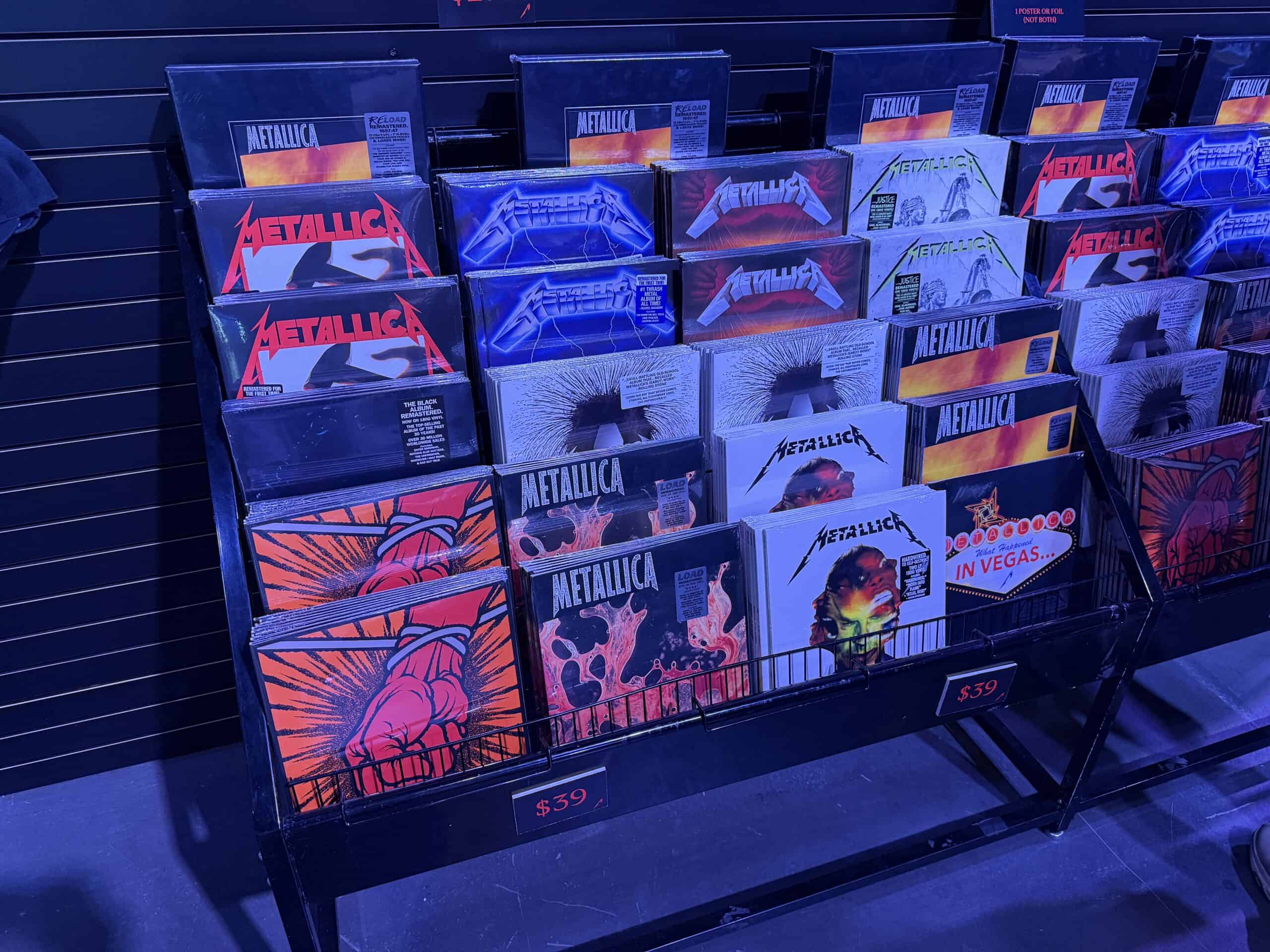 Vintage Metallica records for sale.