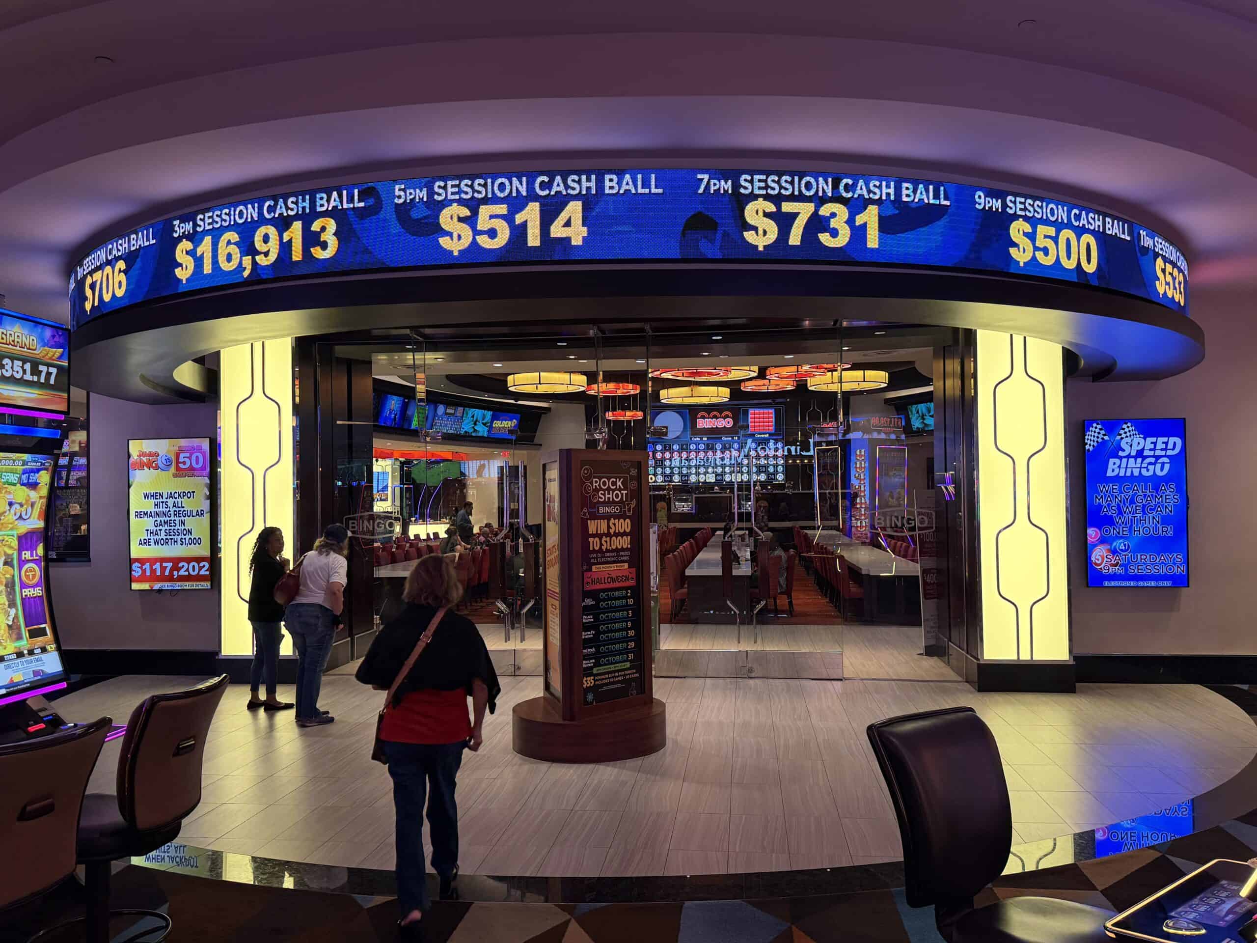 Exterior of Palace Station's Bingo lounge.