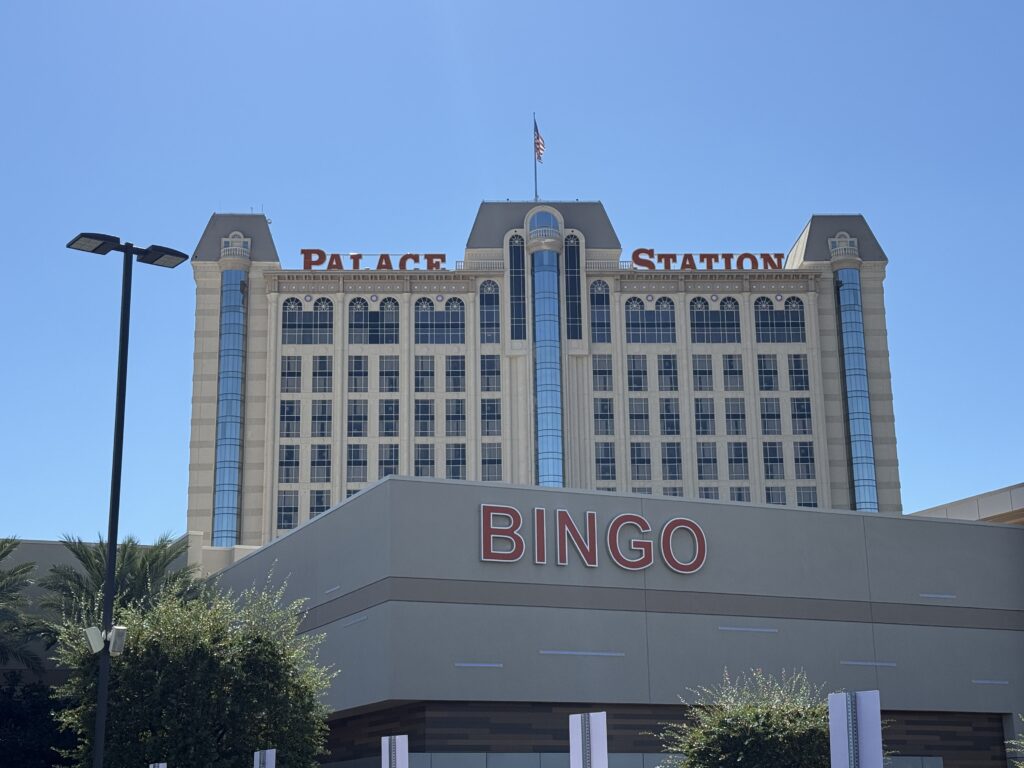 Exterior of Palace Station Las Vegas.