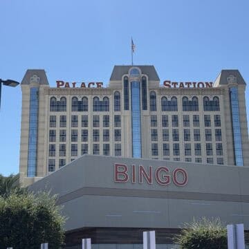 Exterior of Palace Station Las Vegas.