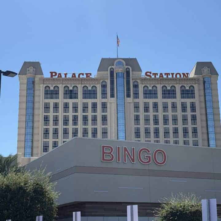 Exterior of Palace Station Las Vegas.