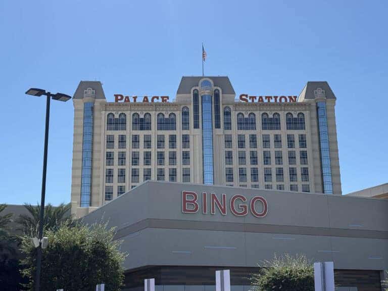 Exterior of Palace Station Las Vegas.