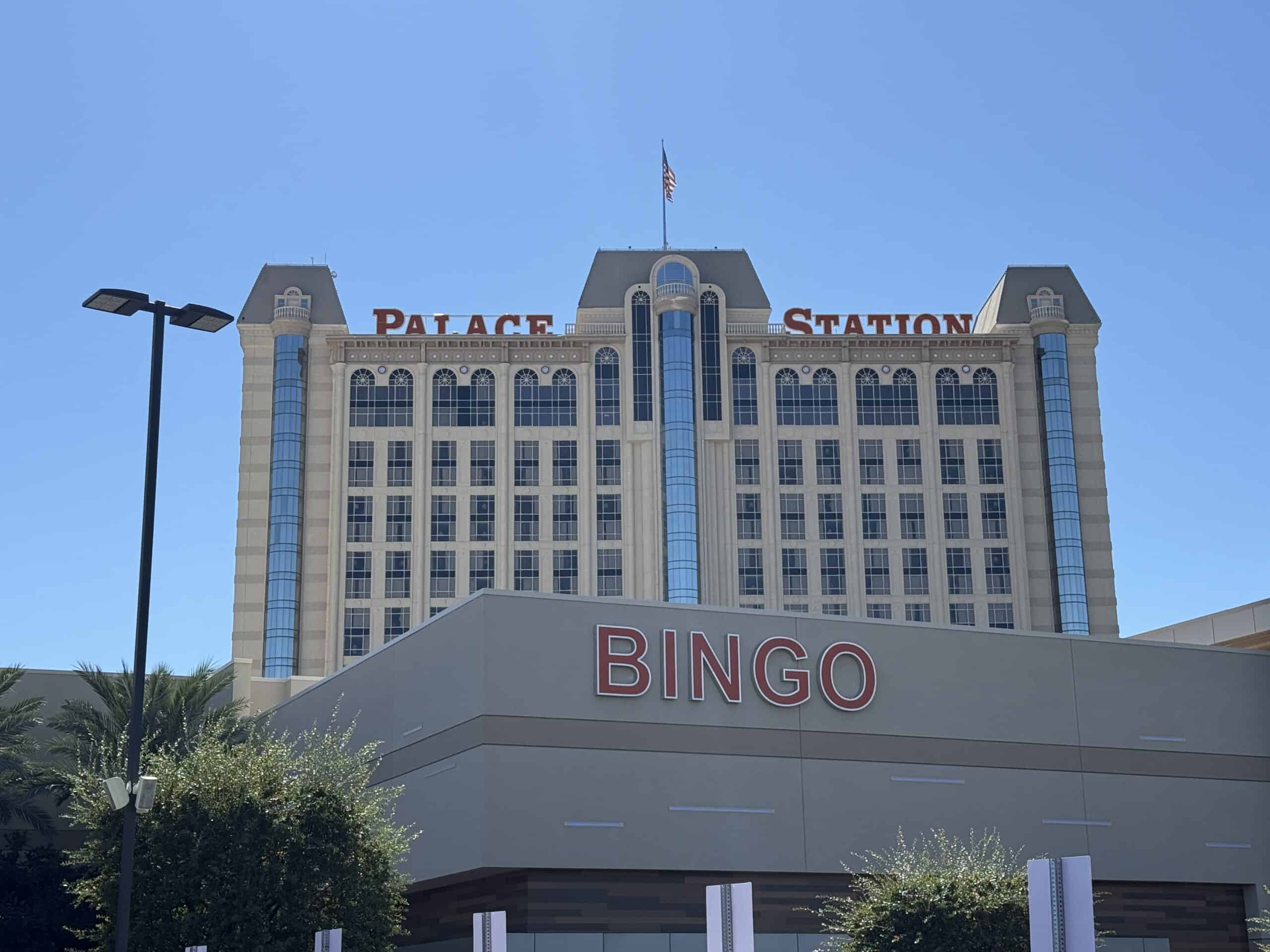 Exterior of Palace Station Las Vegas.
